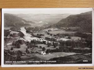 c1920's RPPC - Birnam and Dunkeld - The Gateway to the Highlands