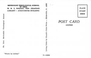 Delaware Ohio~Methodist Theological School, Library, Auditorium, 1950s Postcard
