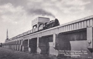 Trains Illinois Central Passenger Train Crossing The Kentucky Dam Curteich