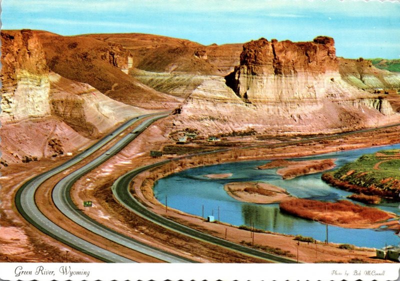 Wyoming Green River Showing Palisades Toll Gate Rock Green River and Intertst...