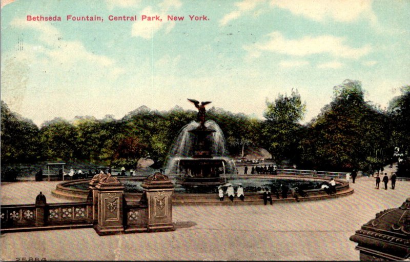 Central Park on X: The story of Bethesda Fountain and its