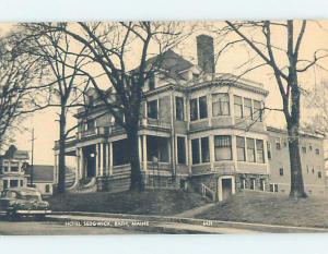 Unused 1940's HOTEL SCENE Bath Maine ME B2006