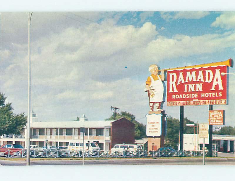 Pre-1980 RAMADA MOTEL Amarillo Texas TX M5544