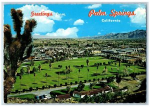 Palm Springs California Postcard Picturesque Panorama Palm Springs c1952 Vintage