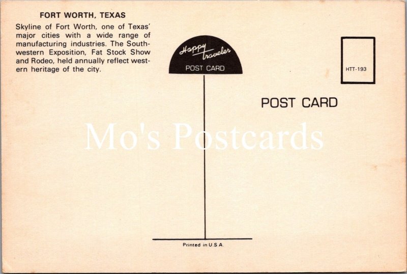 America Postcard - Fort Worth, Texas  SW16633