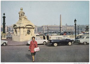 PARIS, France, 1950-1970's; La Place De La Concorde