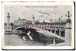 Postcard Old Paris The Alexander Bridge and the Petit Palais