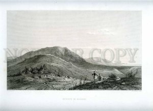 231438 GREECE Encente Messene Vintage engraving poster Lemaitre Chardon Paris