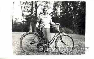 Bicycle, Cycle, Cycling, Unused paper glued on corners of back side, rest of ...