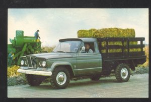 1970 JEEP GLADIATOR STAKE TRUCK VINTAGE CAR DEALER ADVERTISING POSTCARD TRUCK