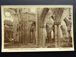 Monmouthshire TINTERN ABBEY The Transept - Old RP Postcard by H.B.& Son