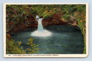 Punch Bowl Falls Eagle Creek Columbia River Highway Oregon UNP WB Postcard L15