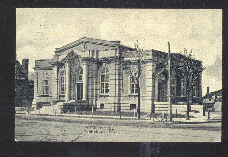 KANKAKEE ILLINOIS UNITED STATES POST OFFICE VINTAGE POSTCARD ILL. PALATINE