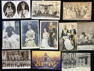 11 Royalty Postcard LOT  UK King George German Kaiserhaus  Alexandra Embossed