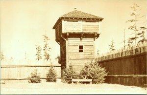 RPPC The Bastion Fort Nisqually Tacoma Washington Real Photo Postcard