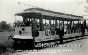 Real Photo, Seashore Electric Railway - Kennebunk Port, Maine ME  