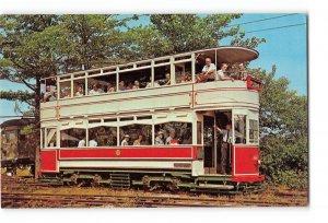 Kennebunkport Maine ME Vintage Postcard Seashore Museum Double Decker Blackpool