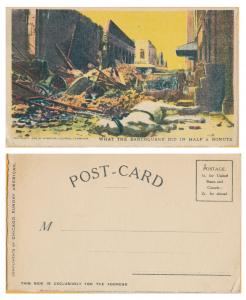 San Francisco- Earthquake Damage - Copyright 1906 American