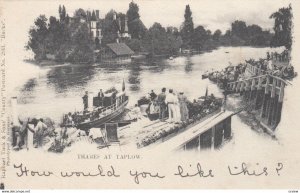 Ferry ,Thames at TAPLOW, Buckinghamshire, England, UK, 1900-10s; TUCK 2041