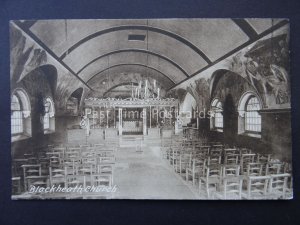 Surrey BLACKHEATH CHURCH Interior c1907 Old Postcard by Frith 70045