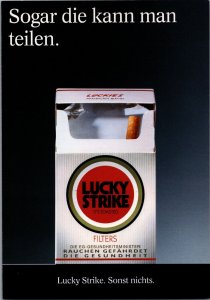 Lucky Strike Cigarettes Advertising Postcard BS22