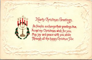 VINTAGE POSTCARD MADE IN GERMANY CHRISTMAS MAILED SEABROOK NEW HAMPSHIRE 1914