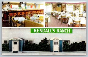 Sycamore, Illinois - Kendall's Ranch Restaurant - Postcard