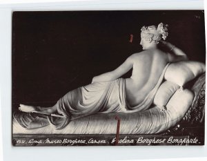 Postcard Paolina Borghese Bonaparte, Museo Borghese, Rome, Italy