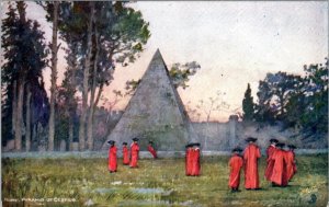 Postcard Italy Rome Tuck 7026 - The Pyramid of Cestius