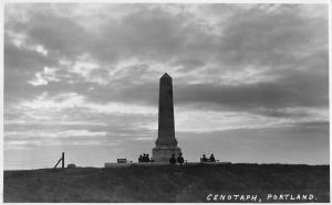 uk32855 cenotaph portland real photo uk