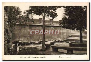 Postcard Old San Julian De Vilatorta Las Vuentes