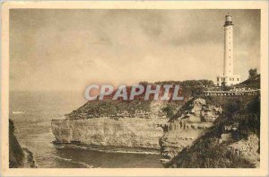 Old Postcard Biarritz Pyrenees Lower Cape St. Martin and the Lighthouse