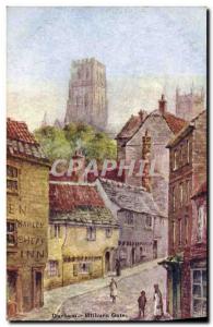 Postcard Old Durham Milburn Gate