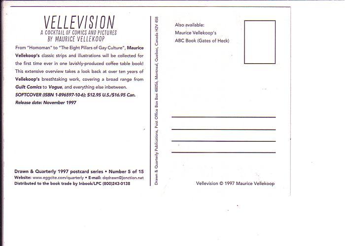 Vellevision, by Maurice Vellekoop, Comic Book, Drawn and Quarterly, 1997