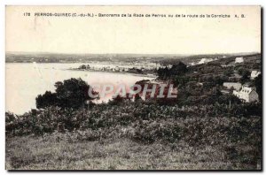 Old Postcard Perros Guirec Banorama of the bay of Perros seen d ela Corniche ...