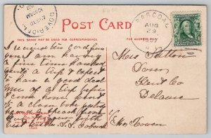 Farm Scene Block Island Rhode Island Postcard L33