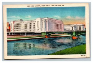 Vintage 1930's Postcard New US General Post Office Philadelphia Pennsylvania