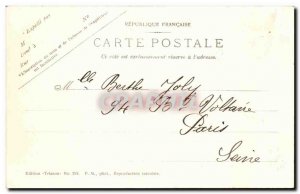 Old Postcard Icebox Ruins of Chateau Bellevue gives Louis XV Madame de Pompadour