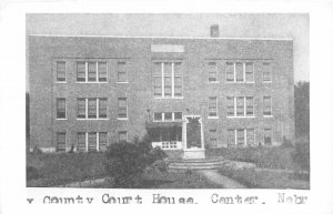 J9/ Center Nebraska RPPC Postcard c1950s County Court House 88