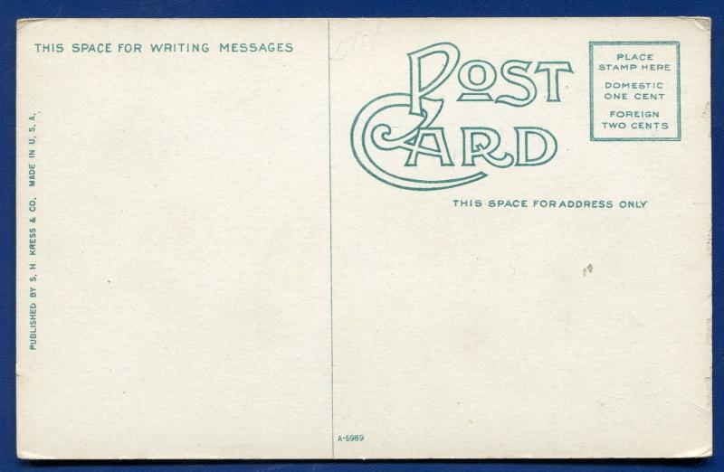 Houston Texas tx 1920s High School pre-linen postcard