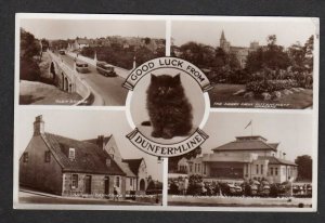 Scotland Dunfermline former Royal Burgh in Fife Real Photo Postcard RP RPPC Cat
