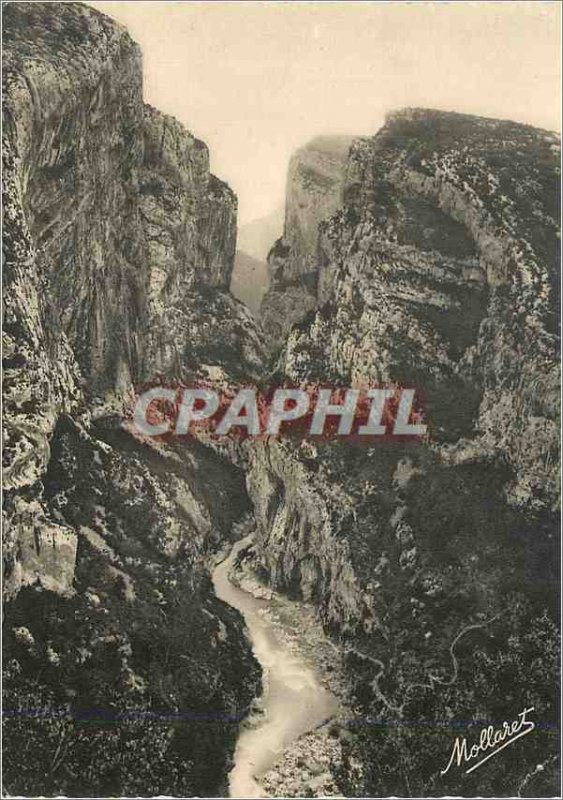 'Postcard Modern Verdon Gorges Verdon L''Entree view of Point Sublime Belle P...