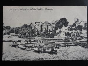 Cumbria: Old England Hotel & Boat Station, Bowness c1905