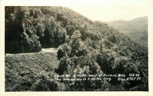 Aurora West Virginia Cheat Mountain US 50 1940s RPPC Photo Postcard 21-7775