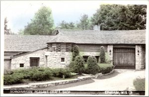 RPPC Scandinavian Peasant Craft Shop, Ephraim WI Vintage Postcard V69