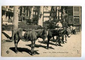 213941 FRANCE VICHY Donkey  BYRRH advertising Vintage postcard