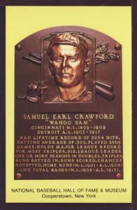 Samuel Earl Crawford Baseball Hall of Fame Post Card 3289