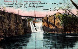 New Jersey Paterson Passaic Falls From The Basin 1908