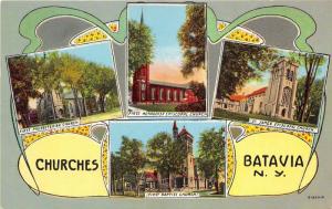 Batavia NY Cchurches-Presbyterian-Methodist-Baptist-St James Episcopal~Art Deco