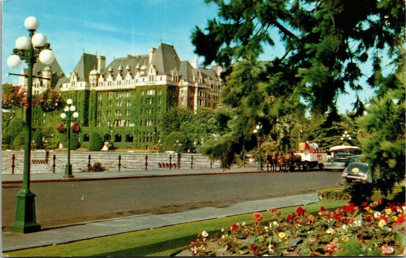 Empress Hotel Victoria Canada Postcard Vancouver BC VTG UNP Vintage Unused 